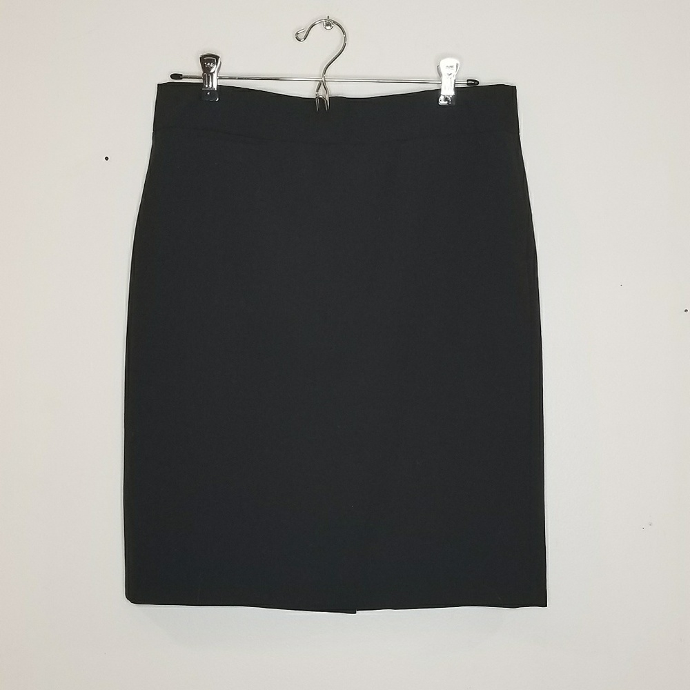 NWOT J. Crew Black Wool Pencil Skirt